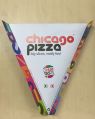 Paper Triangle Printed multicolor pizza slice tray