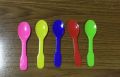 Multicolor Plain plastic ice cream spoon
