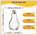 250ml Bulb Glass Jar