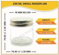 250ml Small Mason Glass Jar