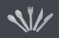 Sugarcane Bagasse White Plain Biodegradable Cutlery Set