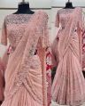 Available in Many Colors Embroidered Net Sarees