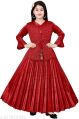 Available in Many Colors Cotton Silk Plain & Printed girls fancy dress