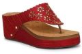 Leather Red ladies sandals