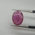 Polished Oval Pink Ruby Gemstone