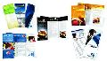 Rectangular Blue Double Sided Single Side Printed Brochure
