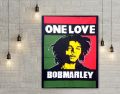 The Bob Marley One Love Handmade Wall Poster Dorm Home Decorative