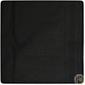 black Lucknowi Chikan Embroidery Fabric