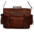 Handmade Vintage Leather Camera Bag or Briefcase. 11&amp;quot; x 15&amp;quot; x 5&amp;quot;