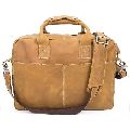 Light Brown Laptop Leather Office Bags