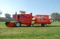 tractor mounted grain cum straw combine harvester