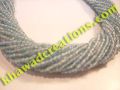 Gemstone Faceted Beads - Aquamarine Round beads