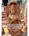 Sandstone Saraswati sitting statue