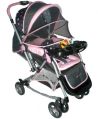 Polly's Pet Baby Rocking Stroller with Mosquito Net - Pink