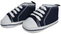 Baby Soft Canvas Shoes/Booties - Navy Blue