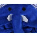 Very Soft Baby Hooded Blanket (Elephant) - Blue