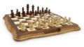 Burn Wooden Chess Table