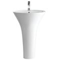 one piece pedestal wash basin