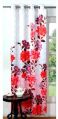 Lushomes Digitally Printed Flowery Polyester Blackout Curtains