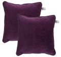 Lushomes non woven lining Purple Direct Filled Velvet Cushion