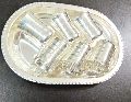 Silver Coated Tray with Six Glass