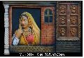 Terracotta Sculpted Indian Lady Frame