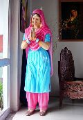 Welcome Lady Punjabi Traditional Statue