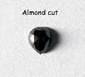 Almond Cut Black Diamonds