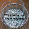 Round Cane Basket with Handle