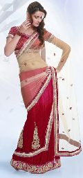 Georgette Lehenga Style Saree with Blouse