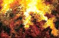 Rocks On Fire Oil Painting
