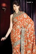 Embroidered Crepe Sarees