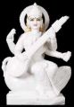 White Marble Goddess Saraswati Statues