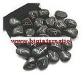 Black agate rune stones