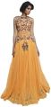 Designer Gown in Yellow Color