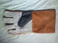 Cotton Jean Leather Gloves