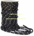 Flat Leather Cords with Studs