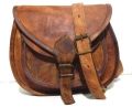 Vintage Leather messenger cum shoulder bag