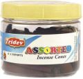 Tridev Assorted Incense Cones Jar 90 Grams