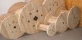 10kg Creamy Wooden Cable Drums