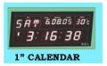 1 Inch Calendar Digital Clock