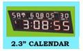 2.3 Inch Calendar Digital Clock