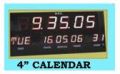 4 Inch Calendar Digital Clock