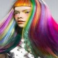 Brazilian Virgin Rainbow Color Hair Extension 