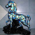 Painted Horse Statues