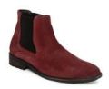 Men Red Suede Boots