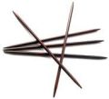 Rosewood Double Point Knitting Needle