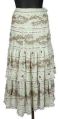 Georgette Bandhani Embroidered Hand Brush Painted Skirt- Code- Sk-14