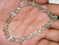 Natural Green Amethyst Twisted Faceted Fancy Rondelle Beads