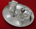 Silver Plated Dinner Thali Set
